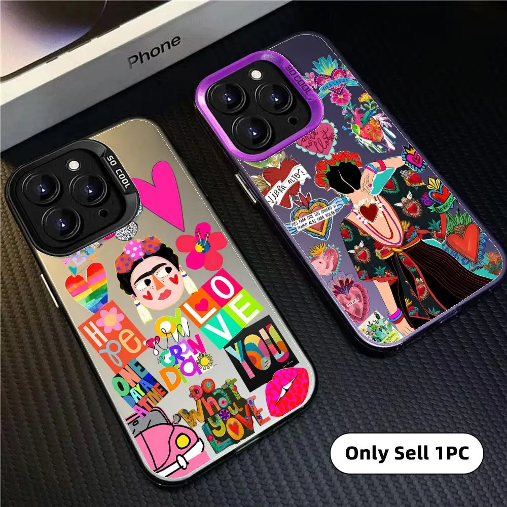 Frida Kahlo Designer Matte Laser Aurora Phone Case
