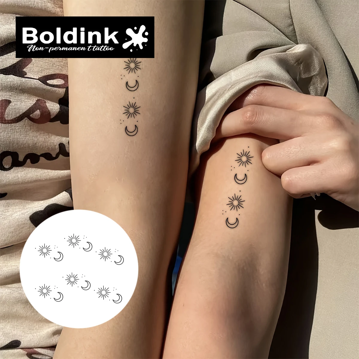 BFF Tattoo Best Friend Sun and Moon Matching Tattoo: Real-World Review \u0026  Buying Guide, image size:1200x1200