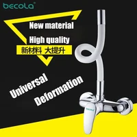 Becola Hot & Cold Wall Faucets ก๊อกน้ําอ่างล้างจานก๊อกน้ําสองหลุม Universal หมุนทองแดงก๊อกน้ําอ่างล้างหน้าอ่างล้างหน้าก๊อกน้ํา 4