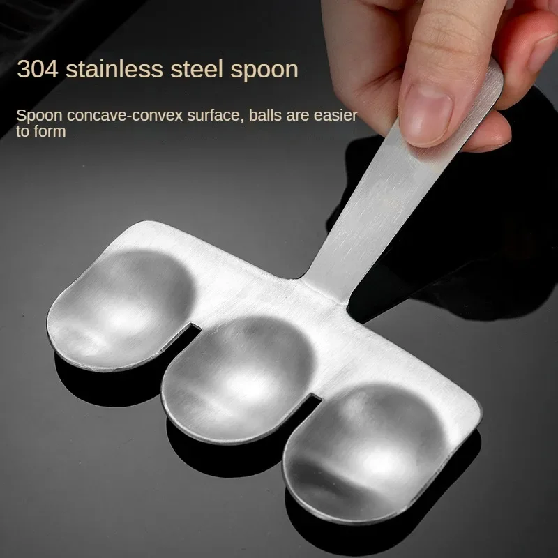 Easy-Release Non-Stick Meatball Maker Set-Manual Meatball Spoon for Effortless Fish Balls Ideal Kitchen Tool for Home Cooking meatball maker