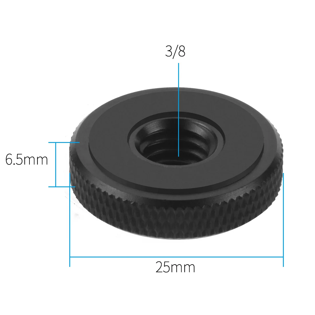 Tripod Mount Hot Shoe Adapter 1/4 3/8 inch Screw Single Nut Double Layer to Flas