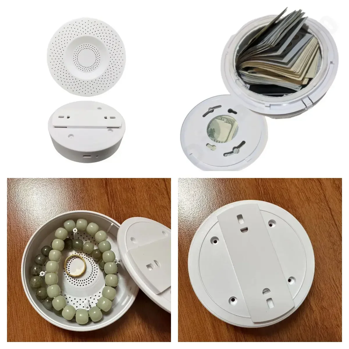 

NEW Private Money Box Fake Smoke Alarm Hidden Safety Surprise Secret Hideaway Plant Stash Hide Money Keys Jewelry Valuables