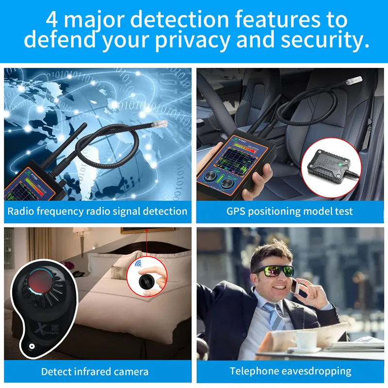 New Anti-monitor Anti-sneak Shooting Surveillance Camera Detector Anti-gps Positioning Tracking GPS Wireless Scanner
