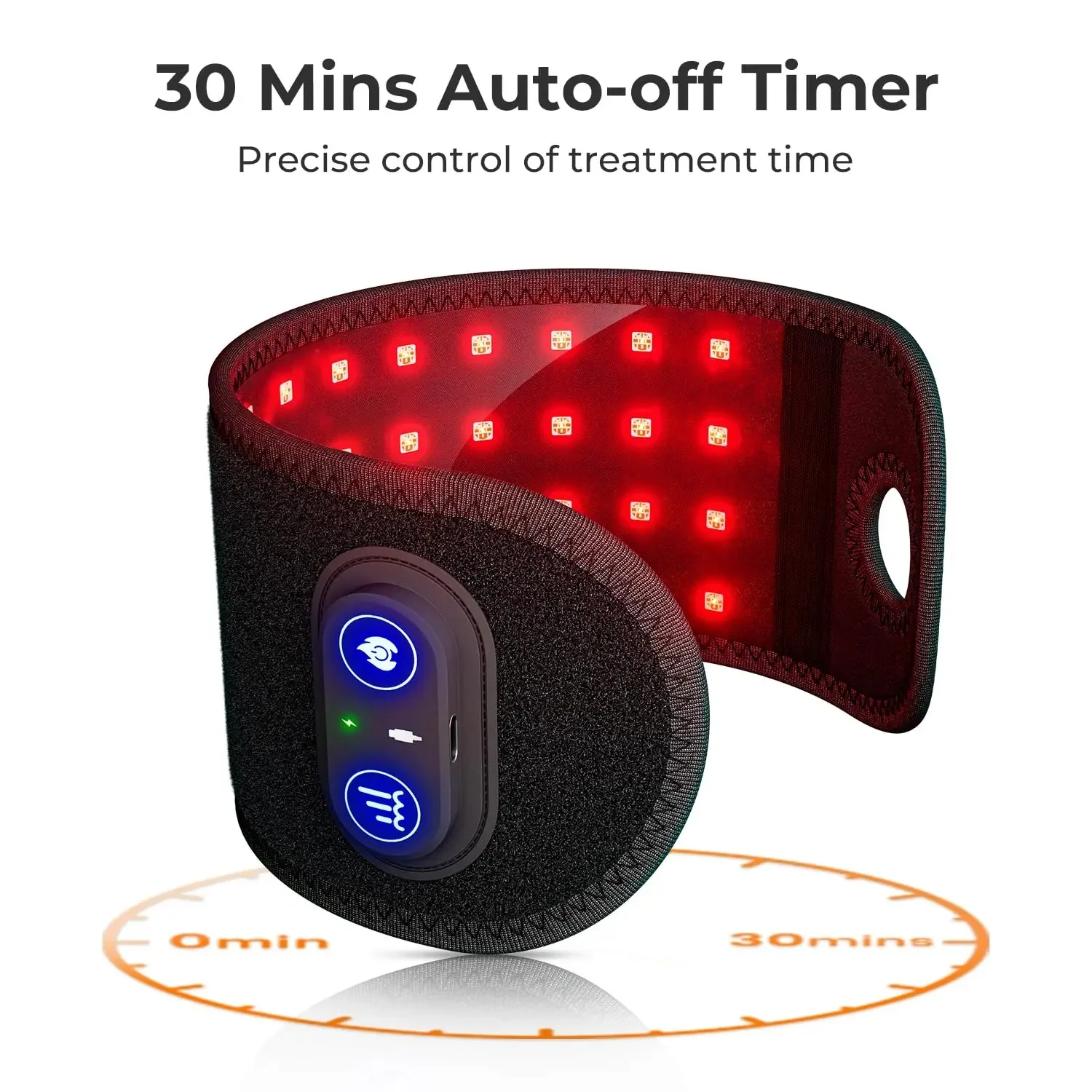 Sports Wrist Wraps Wearable Red Light Therapy Brace Red Light Therapy Wrist Support Brace Hand Massager 660nm 850nm LED Lights