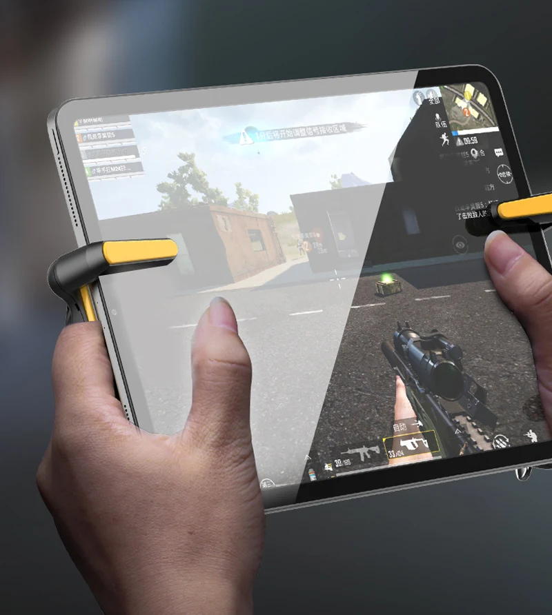 IPad Six Finger PUBG Controller Capacitance Adjustable Mobile Game Trigger L1R1 Button Gamepad Joystick Grip Tablet Accessories