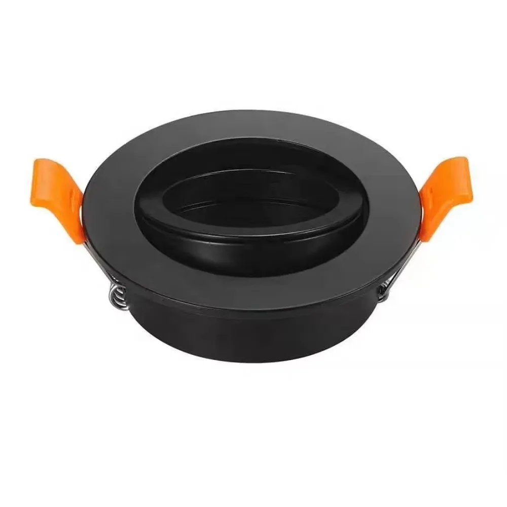 3/6/ 9 Black Round Recessed Downlight Holder 82mm Cut-out 62mm Adjustable Frame Housing Round Spotlights