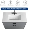 1pc 36 inch Porcelain Ceramic Vanity Sink Top, Surface Bathroom Vessel Sink Basin with Single Faucet Hole, Rectangular, Glossy 5