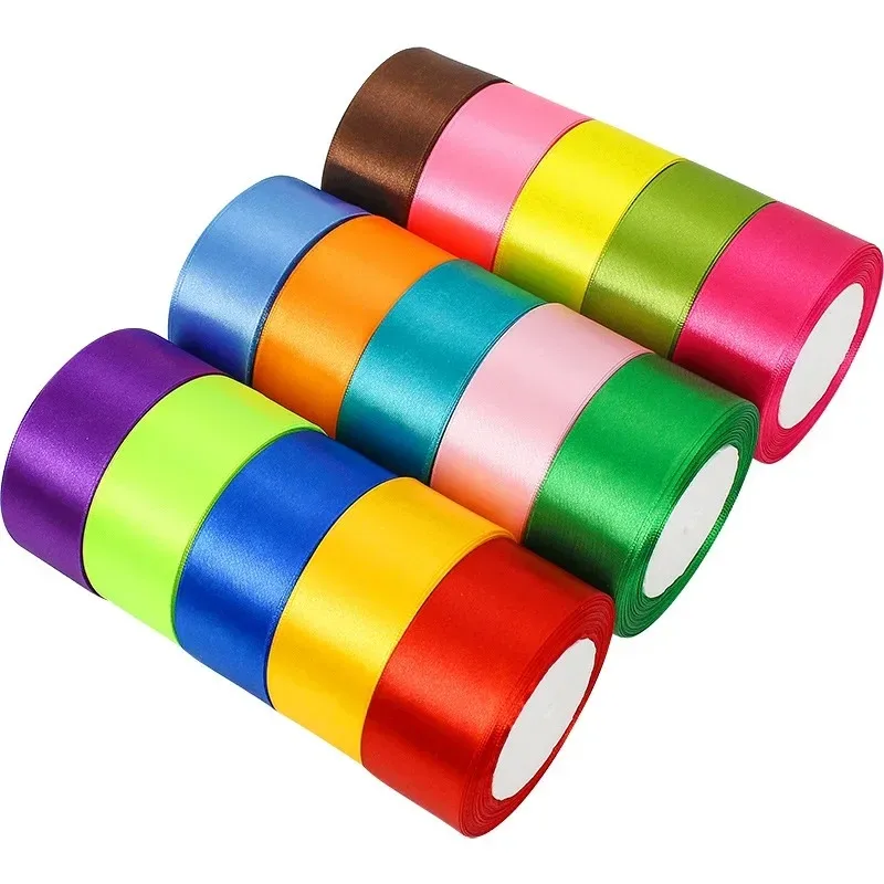 Satin Ribbons Ribbon Supplies Wrapping Ribbon Satin Ribbon 22meters/Roll 4cm Satin Ribbons Crafts Bow DIY Gift Wrap Ribbons