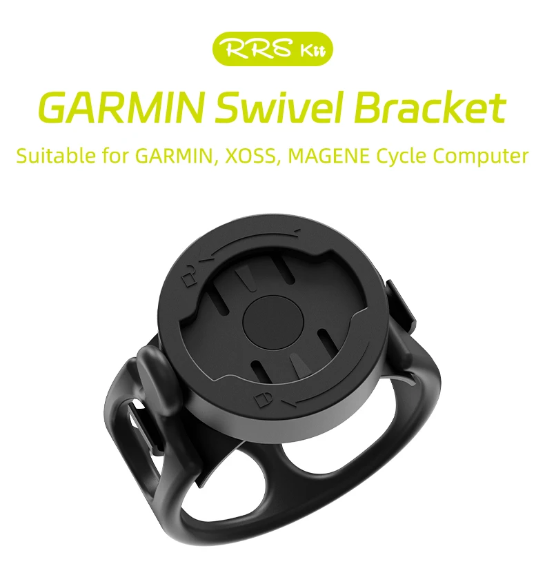 RRSKIT 360 Grad drehbarer MTB-Rennrad-Lenkerhalter für Garmin IGPSPORT WAHOO XOSS Fahrradcomputerhalterung – Detail 1