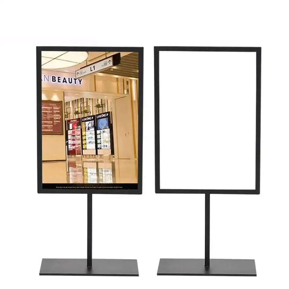 1pcs A4 Stainless Steel Advertising Billboard Poster Display Advertising Billboard Outdoor Poster Holder