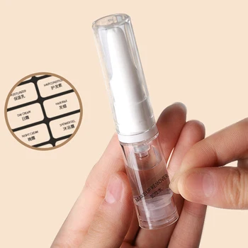 5ml Clear Airless Vacuum Pump Bottle Cosmetic Eye Cream Travel Size Dispenser Refillable Containers Shampoo Toiletries - Thumbnail 3
