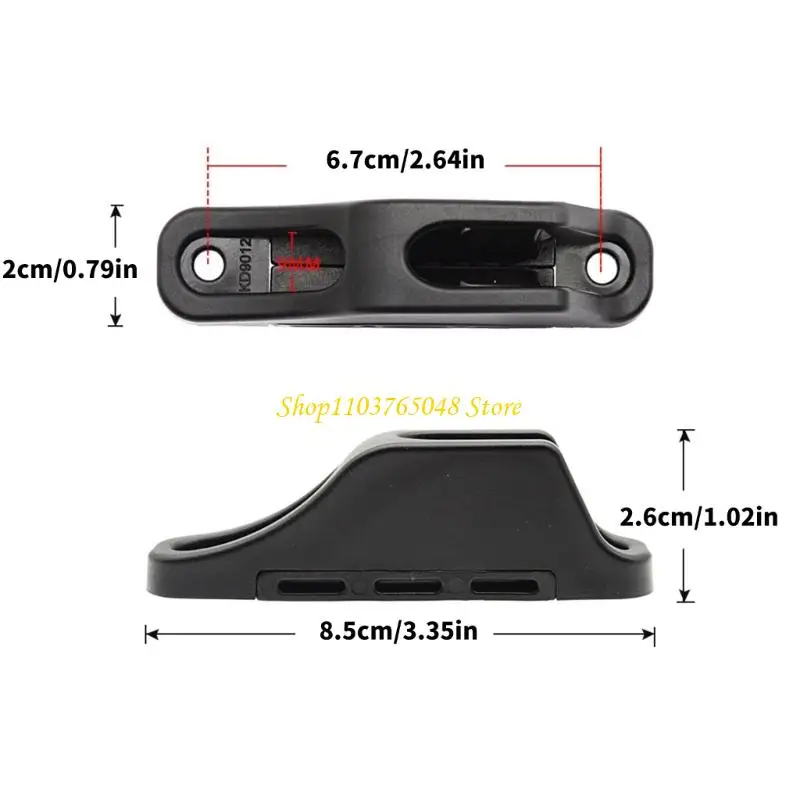 R53E 경량 카약 로프 클리트 쉽게 나일론 퀵 그립 클리트 해제 강력한 나일론 보트 4-6mm 로프 용 코드 잠금 장치
