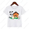 Kids Cow Farm Animal Birthday Party Shirt T Shirts Boys Any Name My Boy Clothes Tops Family Matching Outfits 4
