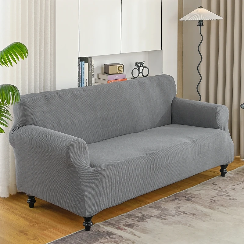 Waterproof Jacquard Sofa Cover for Lvingroom Bedroom L Shape Adjustable Couch Cover 1/2/3/4 Seate Elastic Slipcover Sofa Cover 6