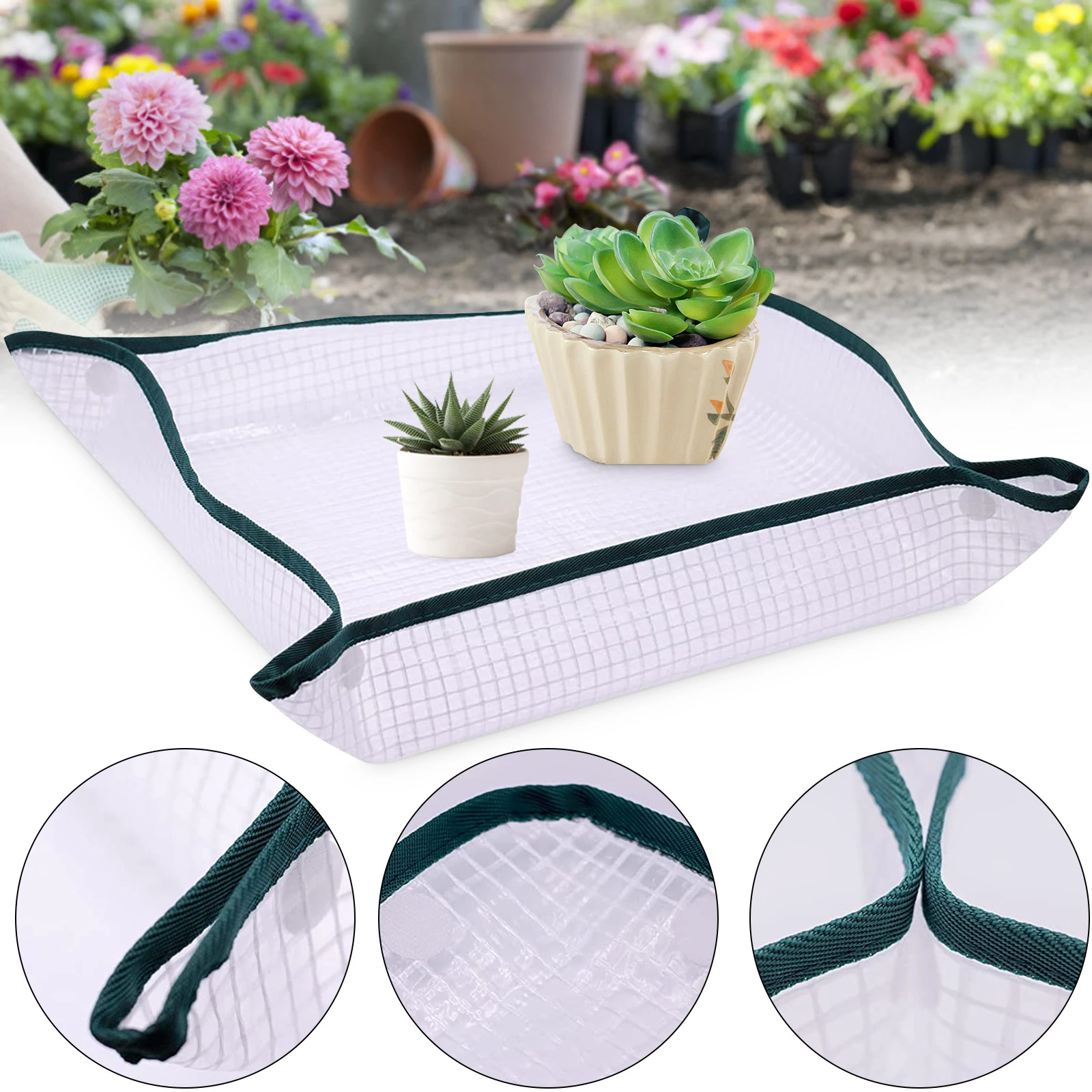 Foldable Planting Mat Gardening Potting Mats Waterproof Dust Proof Repotting Mat Transplanting Pad Flower Plant Pots Pads hanging flower pots