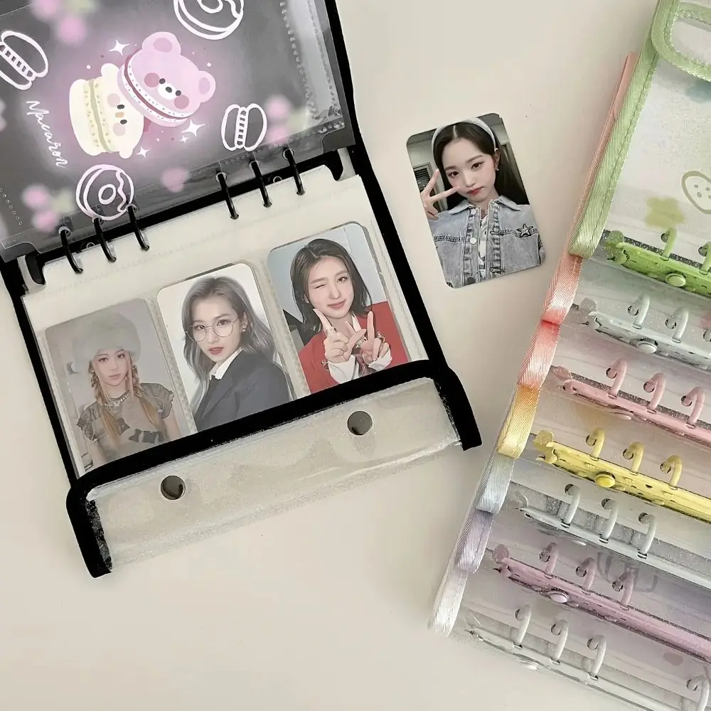 PVC A6 바인더 포토카드 거치대, 교체 가능한 카드 바인더, 사진 부스 프레..