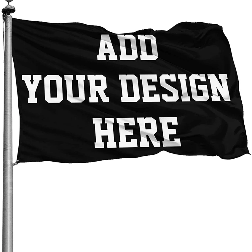 Bandera personalizada con diseño de tu propio logotipo, imagen, foto,  texto, banderas personalizadas de un lado para exteriores (4 x 6 pies)