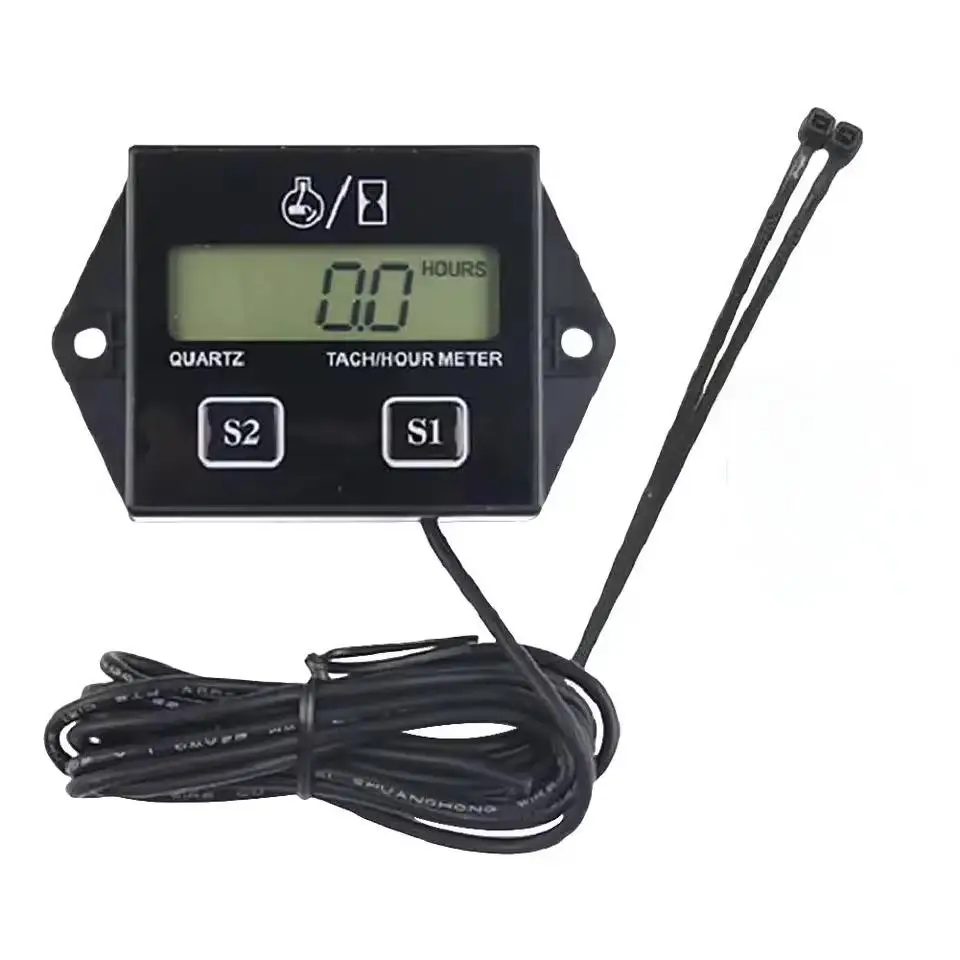 Digital Tach Hour Meter LCD Display for Motorcycle Engines