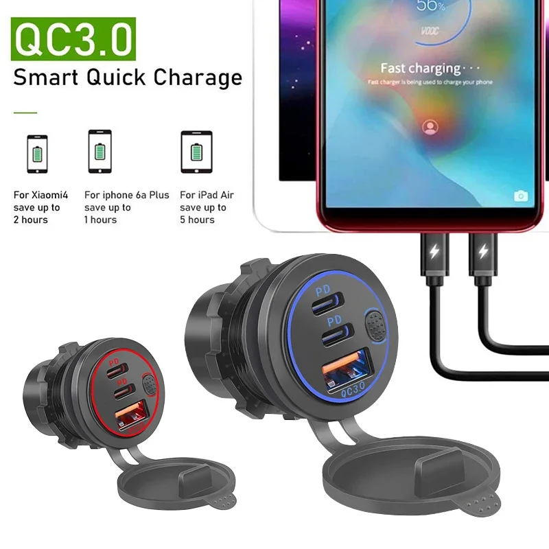 Tech-ProtectCharger.pl CC45W Caricatore Da Auto USB-C Tipo C A 2 Porte Powerdelivery Pd 45w Quickcha 33427449 - Foto 9