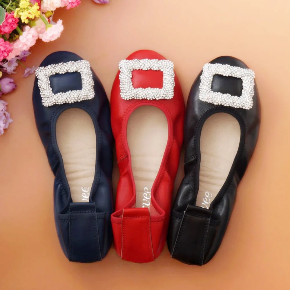 

Summer Women Fashion Casual Shoes Leather Slip-on Flats Loafers Ladies Designer Sneakers Crystal Boat Shoes Women's Moccasins