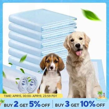 고흡수성 반려동물 기저귀 강아지 두꺼운 오줌 패드, 빠른 건조 일회용 소변 기저귀 매트, 고양이 개 기저귀 탈취 반려동물 용품 상품 이미지