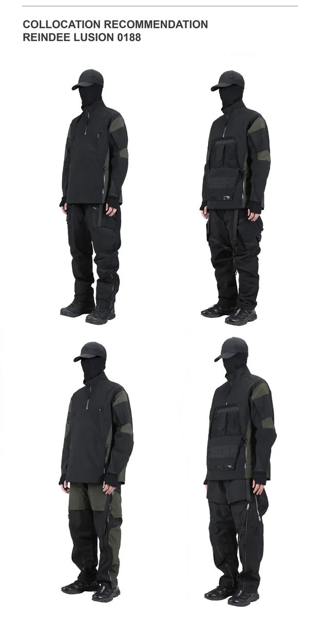 Reindee Lusion 22FW 0188 Urban Function Waterproof jumper dwr coating hidden molle quick disassembly  techwear gorpcore