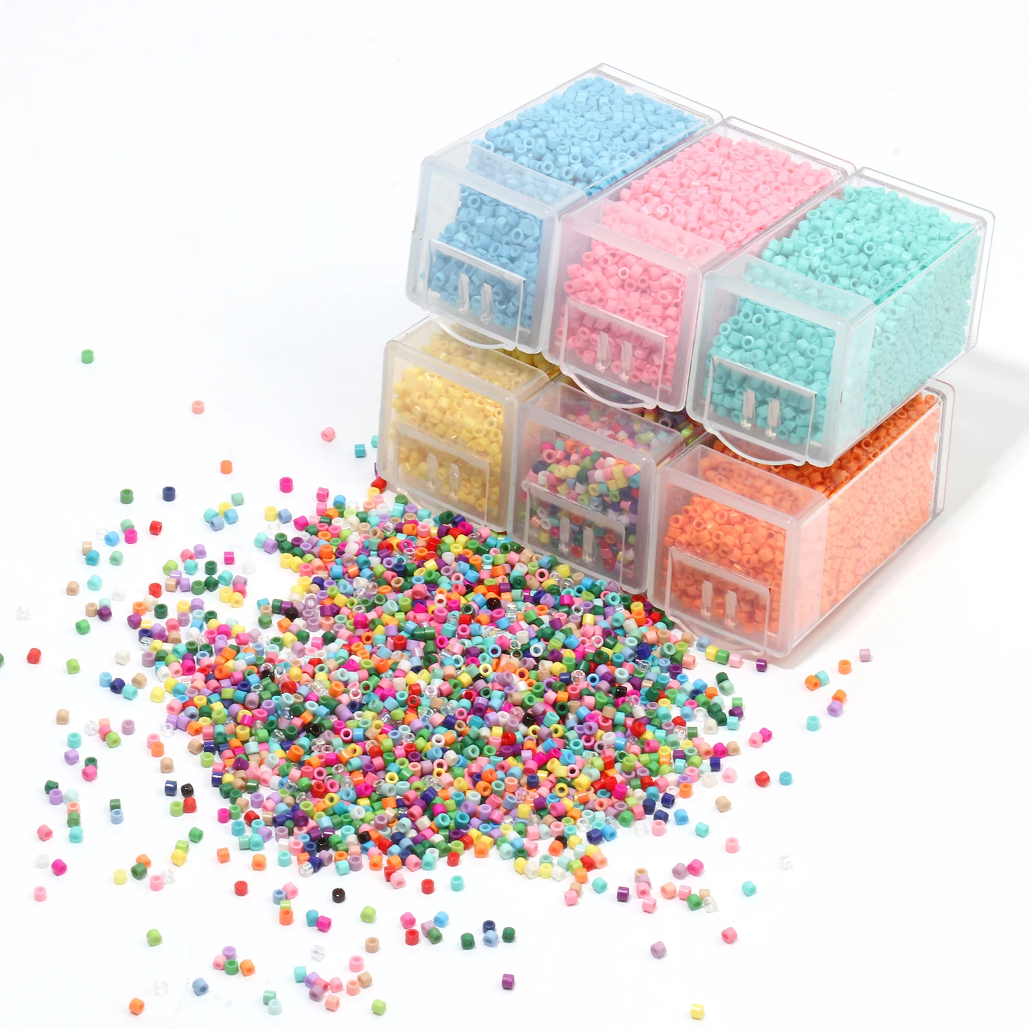 3000 Bunte Holzperlen 3 Mm – Runde Mini-Perlen Mit Loch Für Schmuck, Armbänder, DIY-Bastelprojekte