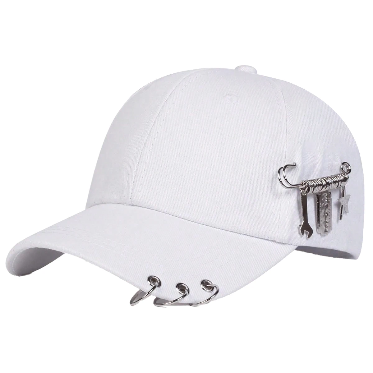 Unisex personalisierte Baseballkappen mit Eisenring, verstellbar, für Frühling und Herbst, lässiger Sonnenschutzhut – Detail 3