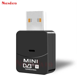 Receptor de sintonizador de TV Digital terrestre, Dongle con Antena Digital para Windows, PC, portátil, HDTV, HDTV, Mini USB 2,0 DVB T DVB-T