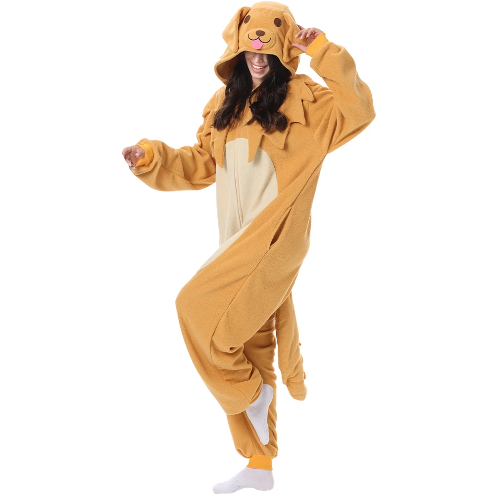 ELEIMOS Halloween Onesie Dog For Women Men Adult Animal Kigurumis Pyjamas Cartoon Pajama Homewear Cosplay Costume