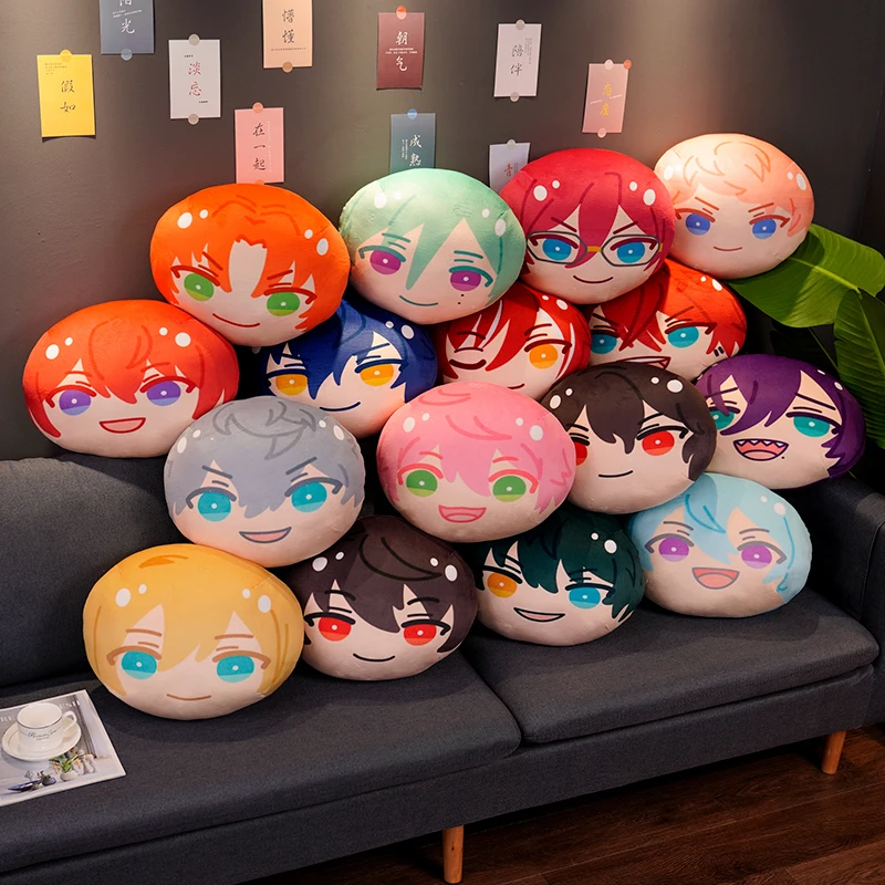 Cartoon Anime Ensemble Sterne Zurück Kissen Kawaii Tsukinaga Leo Sakuma Rei Kagehira Mika Sofa Dekorative Kissen Nette Weihnachten Geschenke – Detail 2