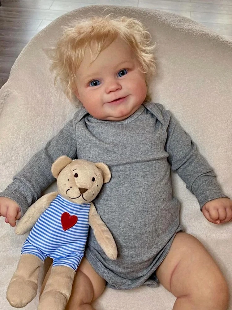 

20 Inch 50CM Finished Reborn Baby Dolls Twin A Lovely Girl Full Silicone Vinyl Washable Limbs Can Move Flexibly Newborn DIY Toy