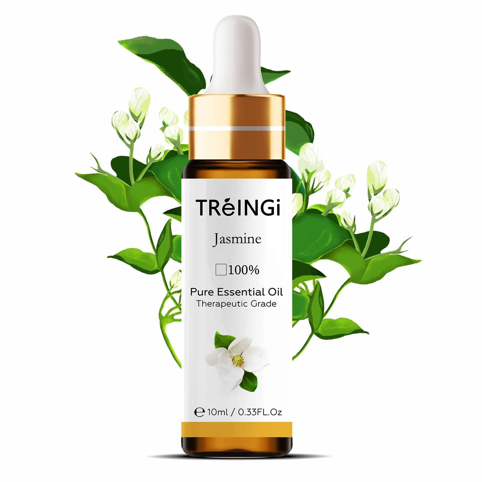 10ml with Dropper Pure Natural Jasmine Essential Oil Diffuser