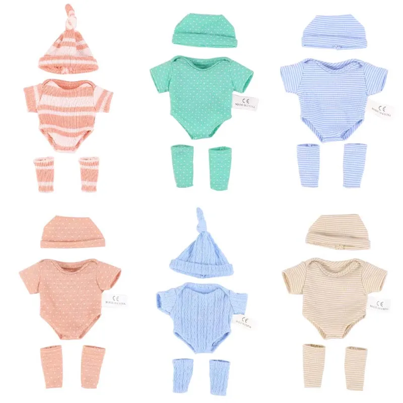 Doll Clothes for 20cm Baby Dolls DIY Toy Doll Accessories Suitable For 8inch Doll Sweater Jumpsuit Doll Clothes Accessories
