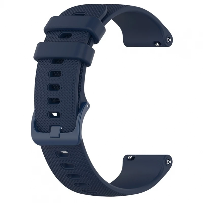 Cinturino Per Garmin Vivoactive 4S Silicone 18 Mm Fibbia Di Ricambio Blu # Garmin Vivoactive 4S