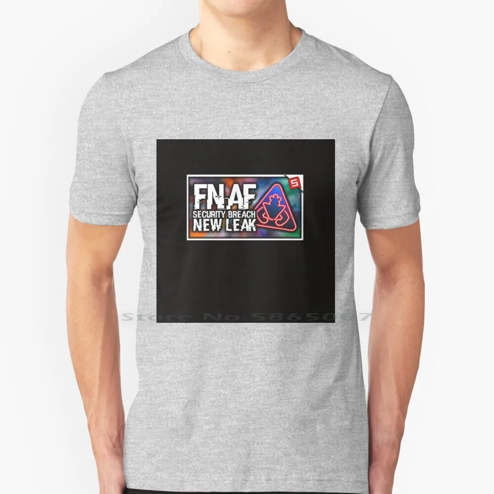 Fnaf Security Brake T Shirt 100% Cotone Five Nights At Security Violation Horror Videogioco Fnaf Game Ps5 Ps5 Giochi Fnaf Ps5 Fnaf