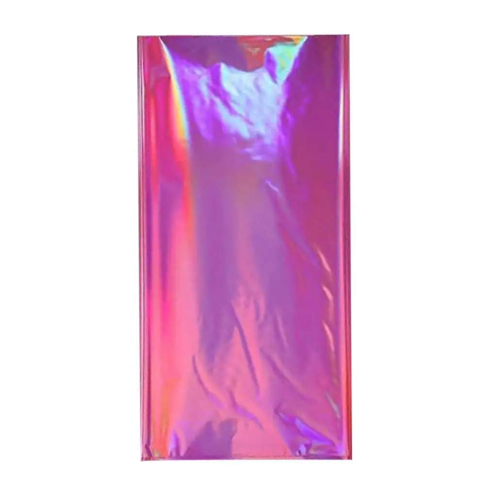 Birthday Tablecloth Pe Plastic Tablecloth Colorful Foil Set for Parties Weddings Events Shiny Disposable for Any