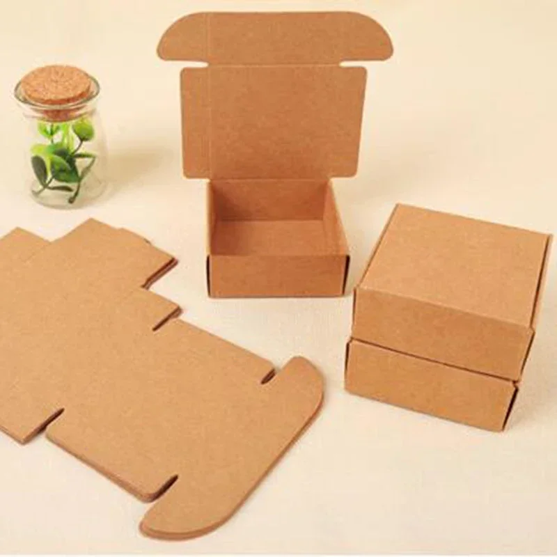 Kartondozen, 15 stuks geschenkdozen kraftpapier, kartonnen dozen met deksel, geschenkdoos vierkant voor geschenken, verjaardag, feest, bruiloft (15 x 15 x 15 cm, bruin