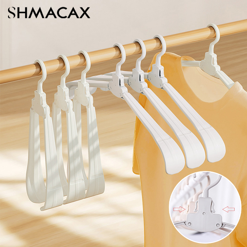 Portable Folding Clothes Hanger Quickly Collect Clothes Save Time Closet Organizer Clothing Rack Plastic Storage Hangers