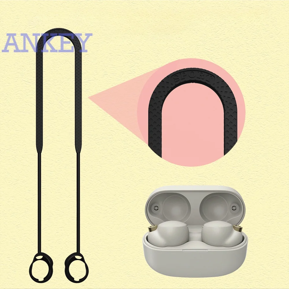 Corda In Silicone Per Sony Wf-1000Xm4 Auricolare Bluetooth Sport Corda Anti-Caduta Corda Anti-Caduta In Silicone Impermeabile Antiurto