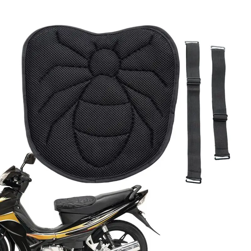 

Gel Seat Pad For Motorcycle Motorcycle Gel Seat Pad With 3D Air Mesh Wear-Resistant Motorcycle Seat Cushion Pad