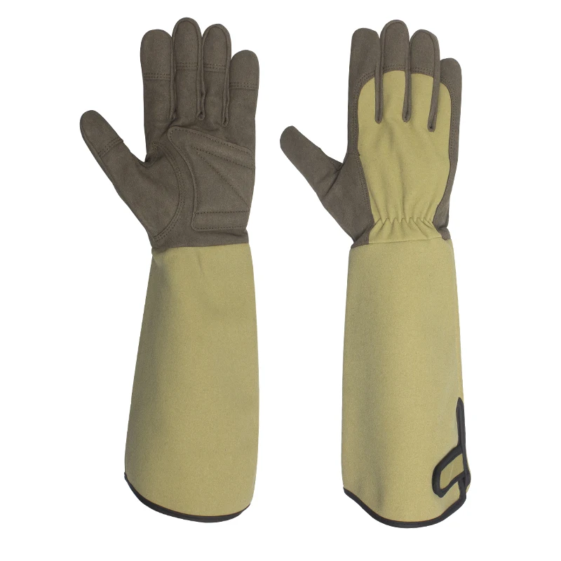 Long Gardening Gloves Thorn Proof Gloves Rose Pruning Garden Gloves Breathable Yard Work Gloves For Digging, Planting, Pruning