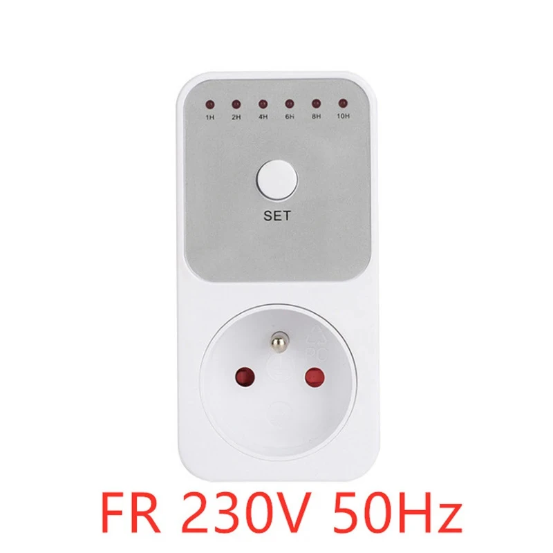 Smart Plug Timer Socket with 10-Hour Countdown & Energy Metering Features