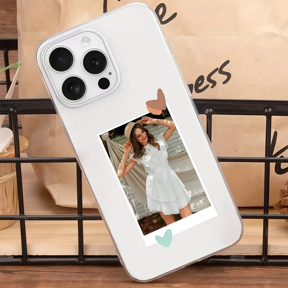 Customized Transparent TPU Phone Protective Case with Personalized Photo Insert