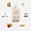 Multi-layer Storage Mesh Bag Save Space Wardrobe Hanging Socks Storage Bags Large Capacity Multi-function Dormitory Storage Tool 2