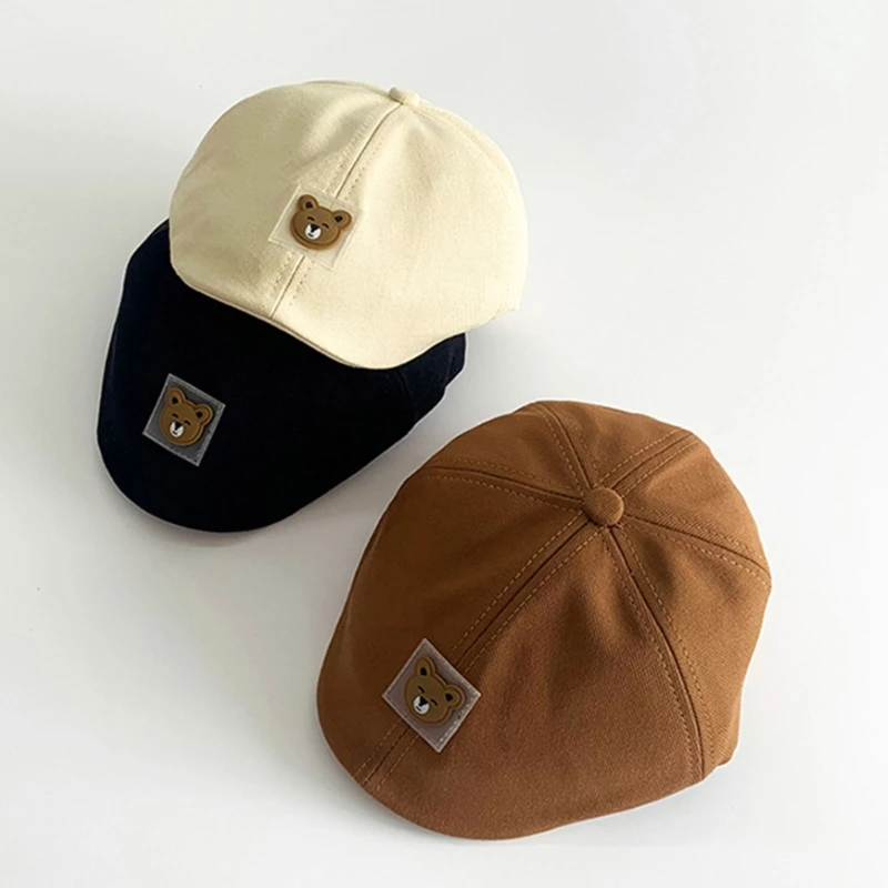 

Fashionable Infant Hat Bear Pattern Baby Hat Lovely Baby Caps Soft & Comfortable Baby Hat Sun Protections Hat for Kids