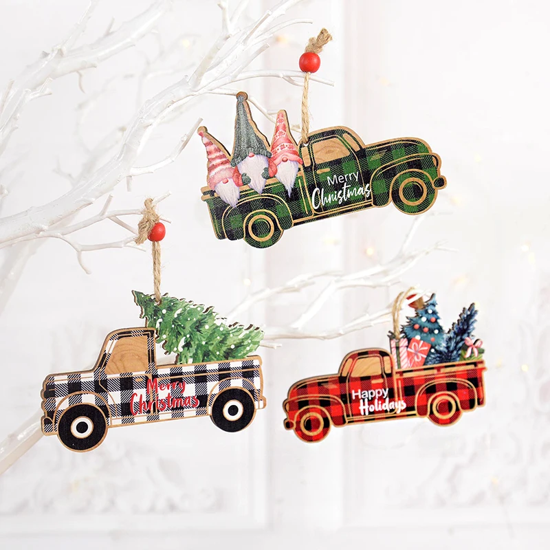 

Wooden Christmas Hanging Pendants Xmas Trees Car Shaped Hanging Ornaments Christmas Decor For Home 2023 Navidad New Year 2024