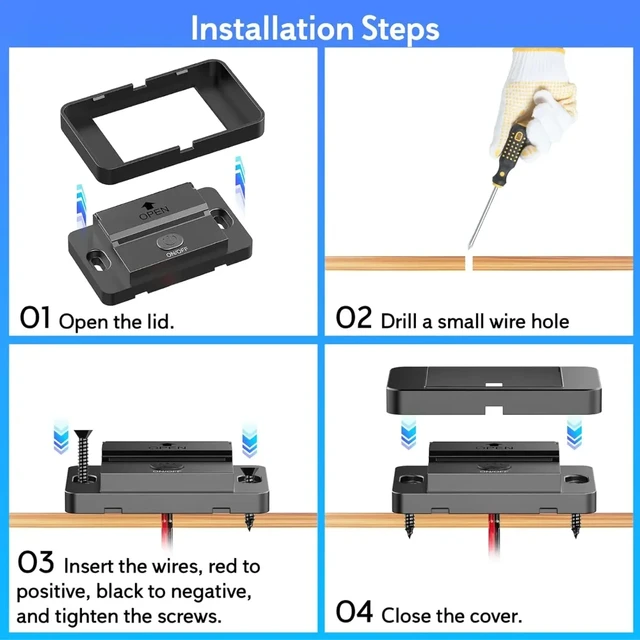 2024 3 Ports 12V RV USB Outlet 72W Dual USB C 36W and Dual QC 3.0 18W Port Car Charger Socket Accessories for Car Bus RV Truck 6