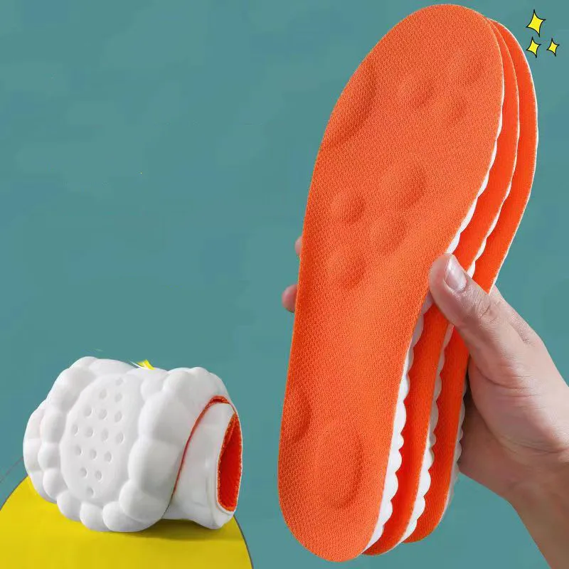 Orthopedic Shoe Insoles 4D Sports Shoes Insoles Super Soft Running Insole for Feet Shock Absorption