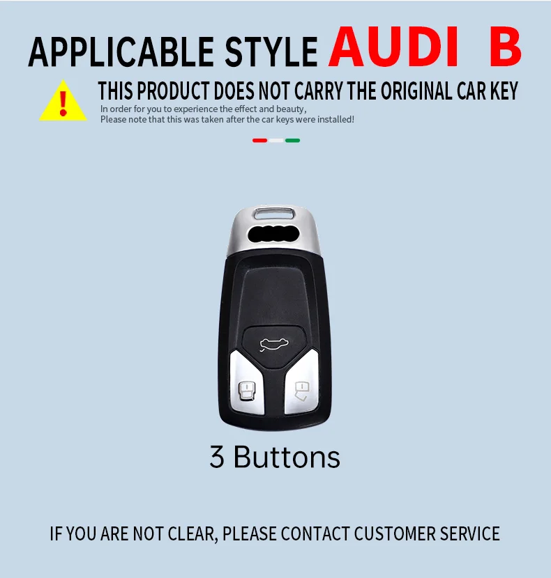 Custodia/cover per Chiave/telecomando per Audi A4 B9 A5 A6 8S 8W Q5 Q7 4M S4 S5 S7 TT TTS TFSI RS Protector Fob Keyless - S4f93e0ffaa8b4e00b80529f61751b36dc